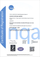 ISO 9001:2015 (ベトナム工場)